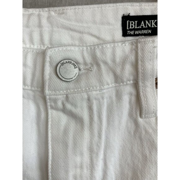 NWT Blank NYC The Warren Jean Shorts White Denim Stretch Size 28, Stretch New - Picture 4 of 8